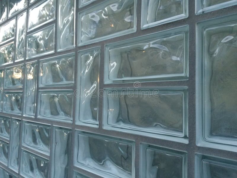 Glass Bricks and Detailed Reflection Stock Image Image of