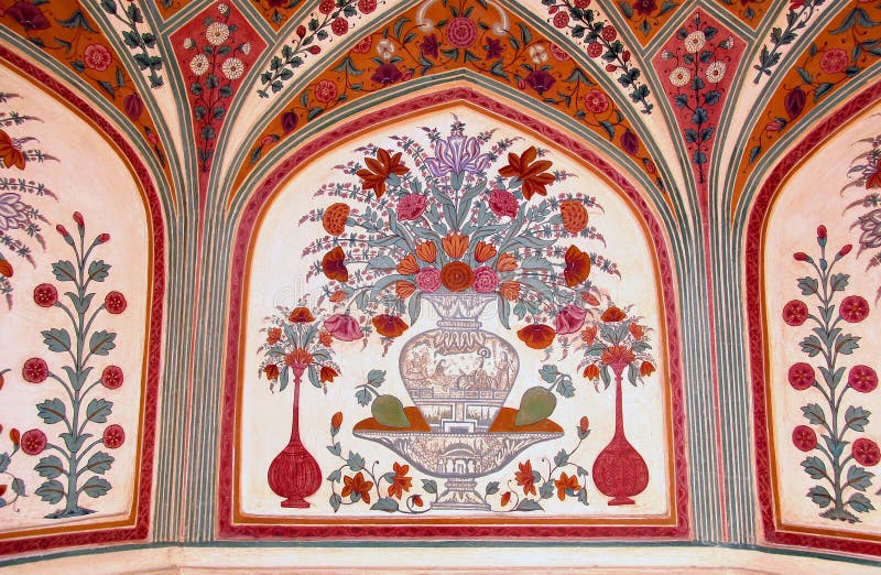 Details of the paintings from a palace