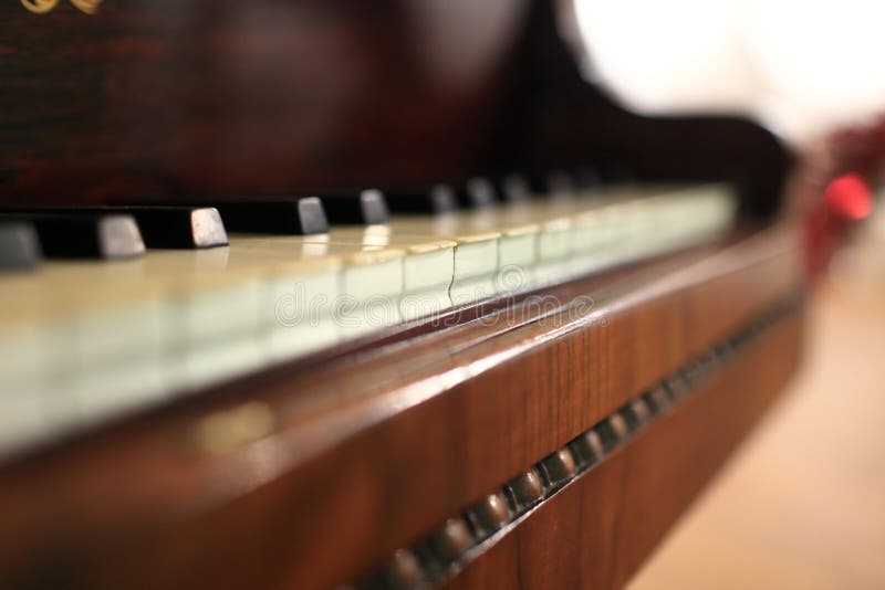 Details of piano keys stock photography