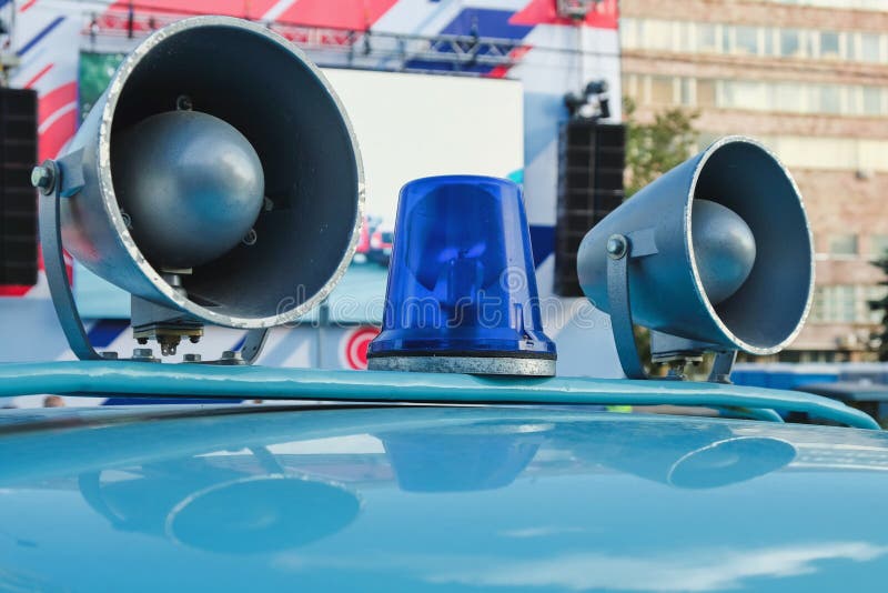 4+ Thousand Car Megaphone Royalty-Free Images, Stock Photos & Pictures