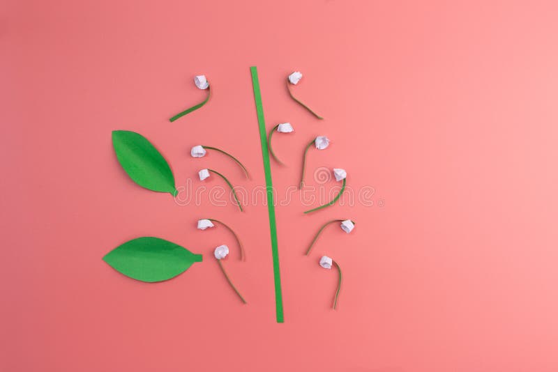 Details for spring craft, art project for kids royalty free stock image