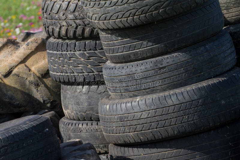 Details texture of old tires in the background. royalty free stock photos Details texture of old tires in the background. royalty free stock photos