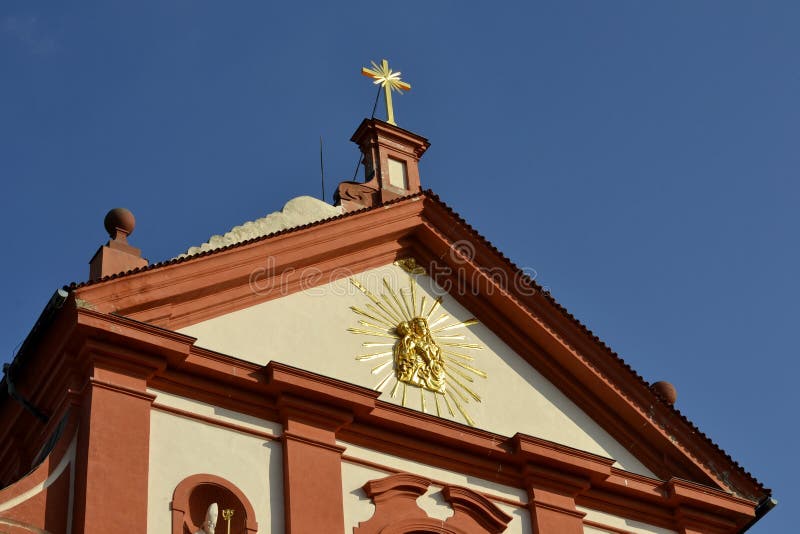 Details van architectuur van Stara Boleslav stock foto's