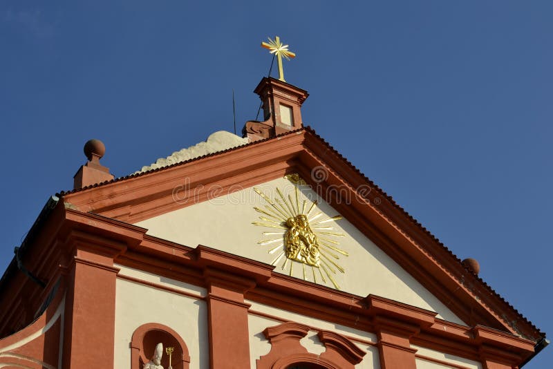 Details van architectuur van Stara Boleslav stock foto's