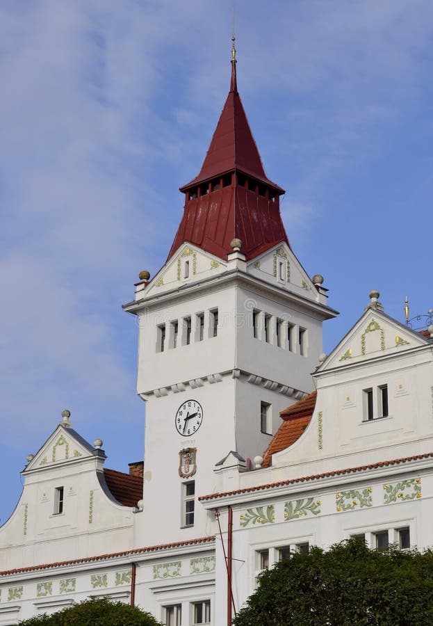 Details van architectuur van Stara Boleslav royalty-vrije stock foto's