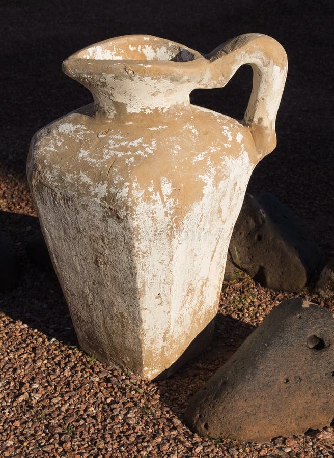 Worn pottery details royalty free stock images