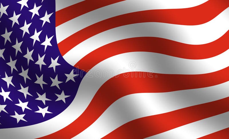 Detalhe da bandeira americana ilustração do vetor Detalhe da bandeira americana ilustração do vetor