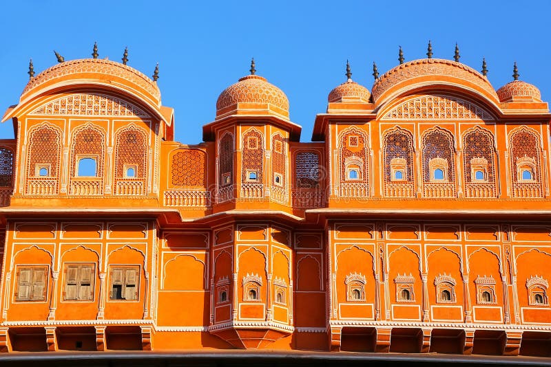 Detalhe de casa tradicional em Jaipur, Rajasthan, Índia fotos de stock Detalhe de casa tradicional em Jaipur, Rajasthan, Índia fotos de stock