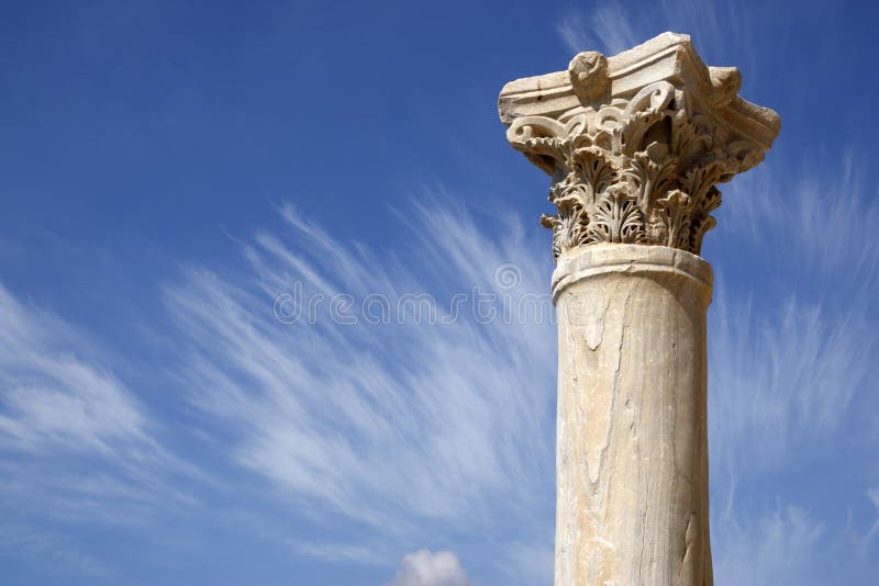 Detalhe de uma coluna romana