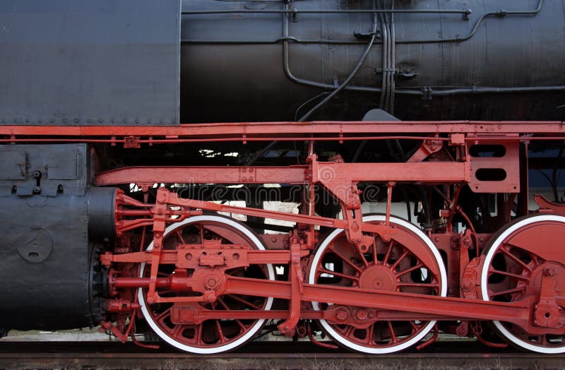 Detalhe de uma locomotiva de vapor fotografia de stock royalty free Detalhe de uma locomotiva de vapor fotografia de stock royalty free