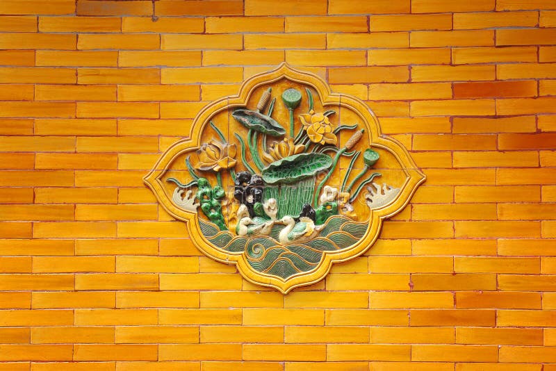 Detalhe na Cidade Proibida, Pequim imagem de stock