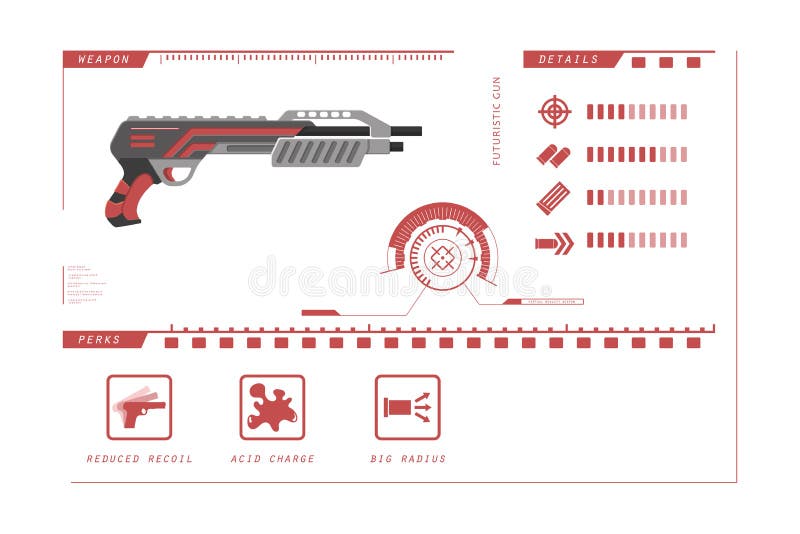 Arma Para O Sistema Da Realidade Virtual Armas Do Jogo Ilustração Stock -  Ilustração de laser, computador: 68597123