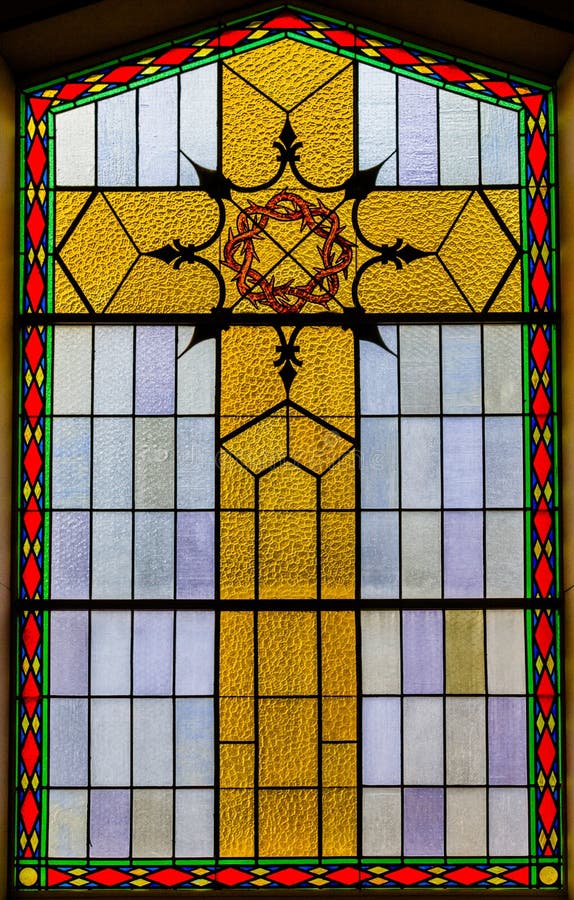 Detalhes do vitral dentro de uma igreja imagens de stock royalty free Detalhes do vitral dentro de uma igreja imagens de stock royalty free