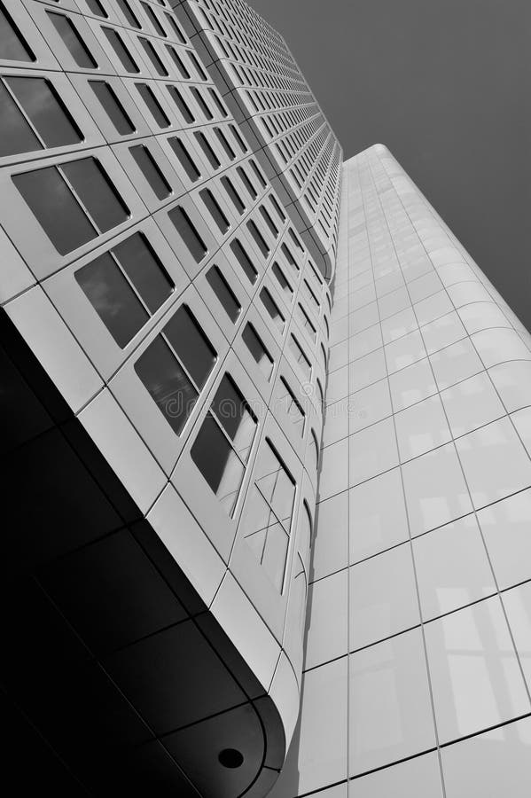 Detalhes da arquitetura moderna de arranha-céus fotos de stock royalty free