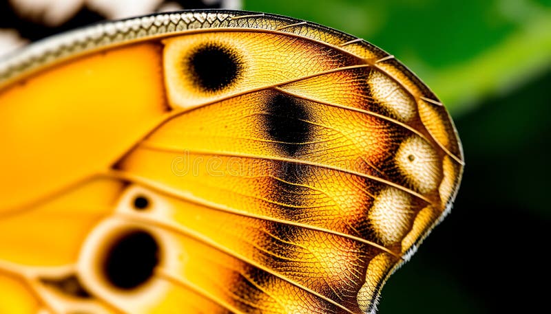 Detaliere macrocomandă fluture aripa Detaliere insectă natură CreareCreare model de aripă AI generativă vector illustration