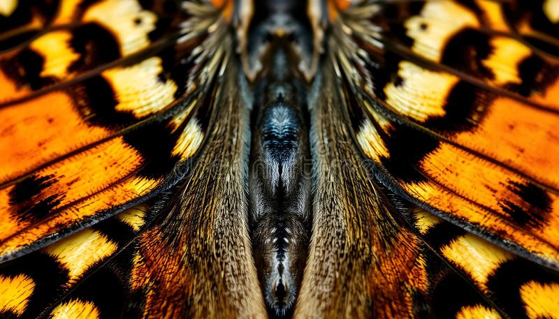 Detaliu despre insectele cu model de fluture și textura naturii Stock Photo Generative AI royalty free illustration