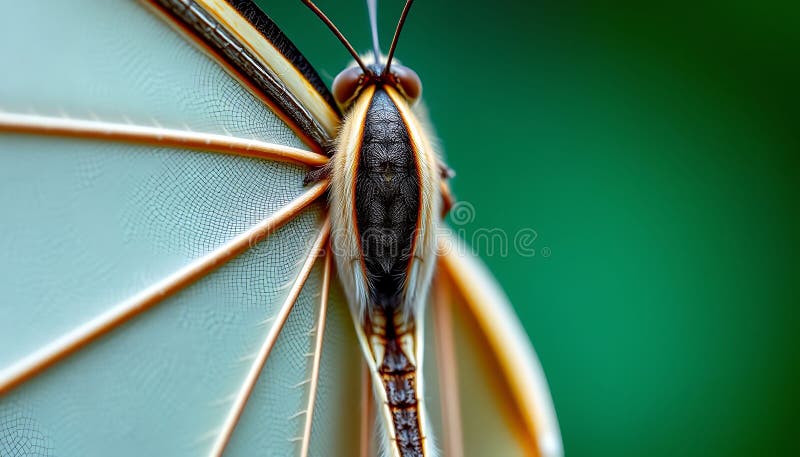 Detaliu macrocomanda aripii fluture tipar de natură complexă Stock Photo Generative AI stock illustration