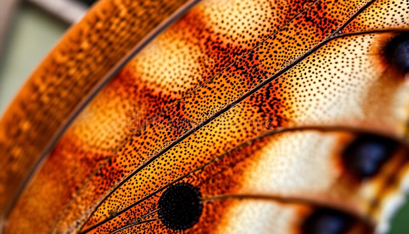 Detaliul de tipar al insectelor Butterfly Wing Macro AI generativ vector illustration