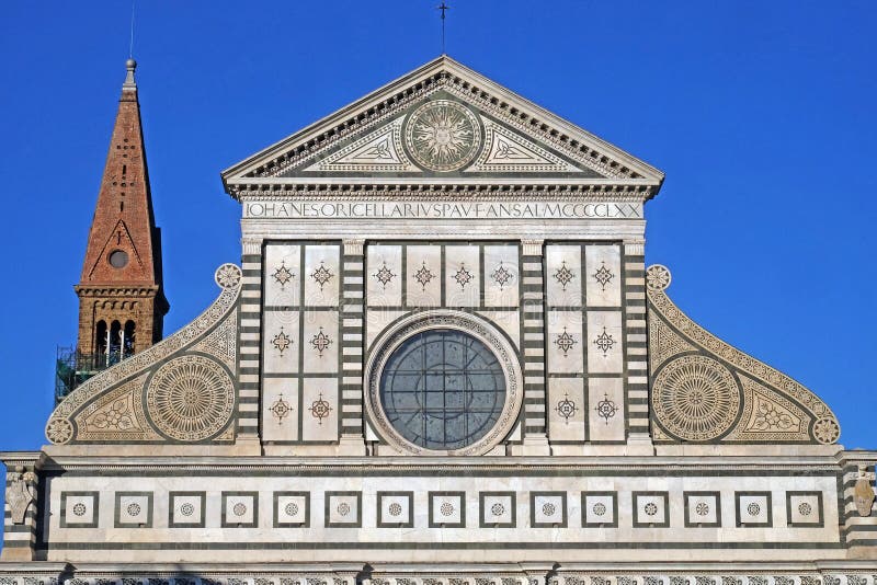 Detaljer från kyrkan Santa Maria Novella i Florens royaltyfri bild Detaljer från kyrkan Santa Maria Novella i Florens royaltyfri bild