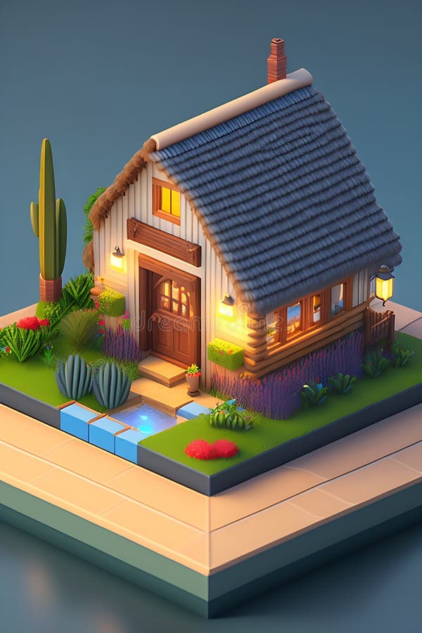 A detailed isometric straw bale house,big coffee glass,farm, rabbit,fish pond,bush,1 floor,pixel art, unreal engine voxel rendering,8k, AI Generative Illustration Graphic Design Art Icon Symbol Sign Log. A detailed isometric straw bale house,big coffee glass,farm, rabbit,fish pond,bush,1 floor,pixel art, unreal engine voxel rendering,8k, AI Generative Illustration Graphic Design Art Icon Symbol Sign Log