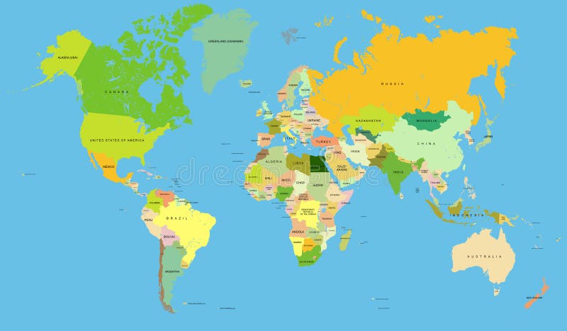 Detaljerad Världskarta Med Fast Utvidgad Karta över Malaysia Och