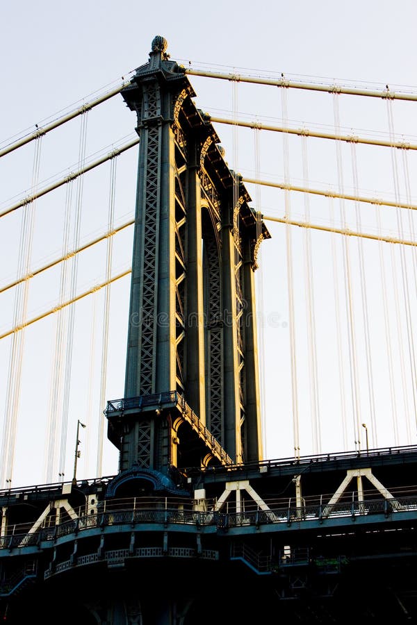 detalle del puente de Manhattan, New York City, los E.E.U.U. imagenes de archivo detalle del puente de Manhattan, New York City, los E.E.U.U. imagenes de archivo