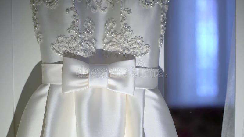 Detalle en el vestido de boda