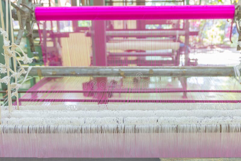 Detalle Telar Para La Seda Hecha En Casa Imagen de archivo Imagen de