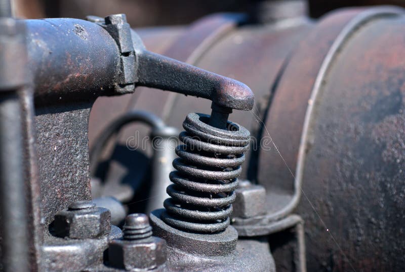 Detasil of ancient machinery stock images