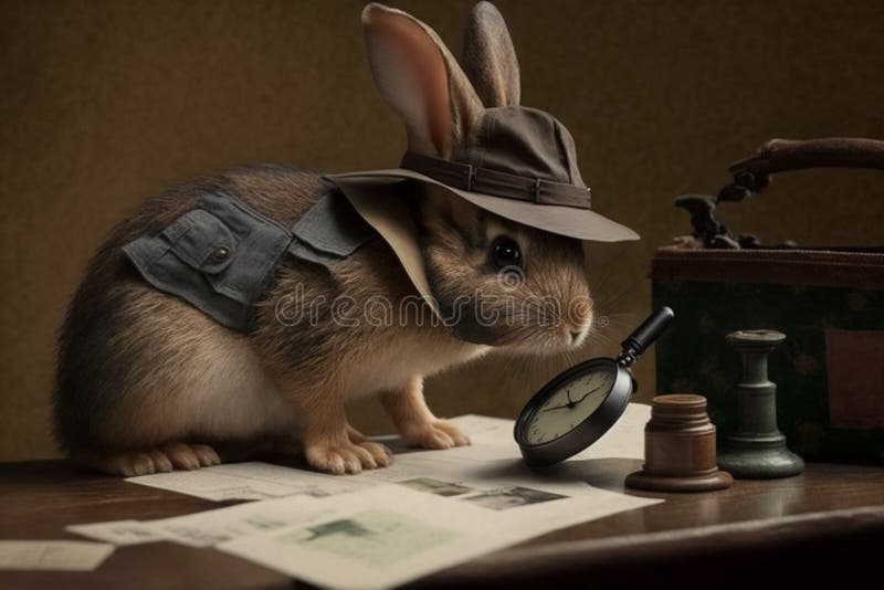 Detective bunny generative ai. Admire esta increíble imagen de alta calidad perfecta para ilustrar su contenido. con colores vivos y detalles impresionantes, esta imagen es una excelente elección para cualquier proyecto. utilizarla para añadir un toque de clase y profesionalismo a la publicación de tu sitio web de presentación o a los medios sociales. con esta imagen puede transmitir su mensaje con mayor impacto y estilo.