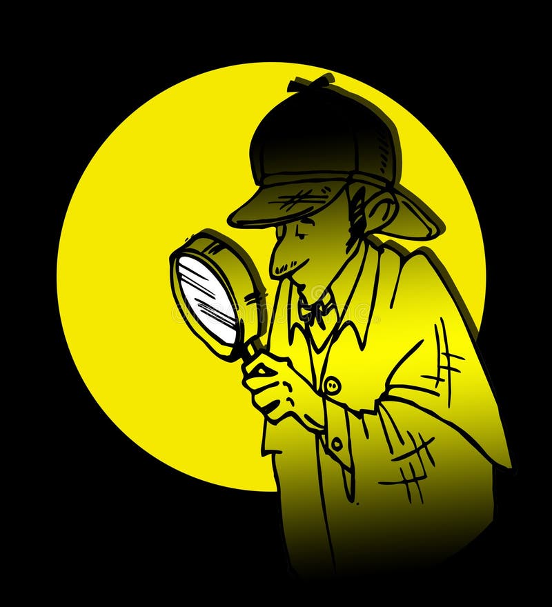 Detective Sherlock Holmes Cartoon Stock Illustration - Illustration of  celebrity, clipart: 70601860