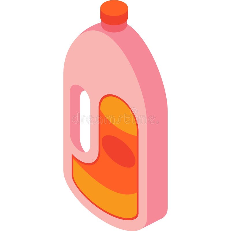 Detergent washer vector icon cleaner fluid bottle royalty free illustration