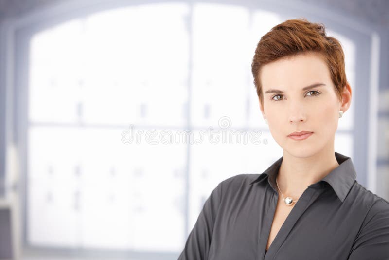 Determined young woman stock images