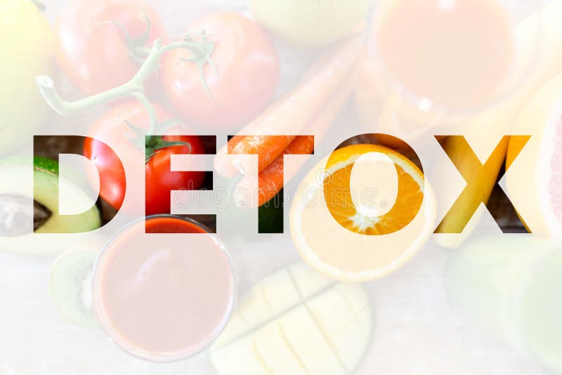 Detox, υγιής κατανάλωση και χορτοφάγος έννοια διατροφής διανυσματική απεικόνιση