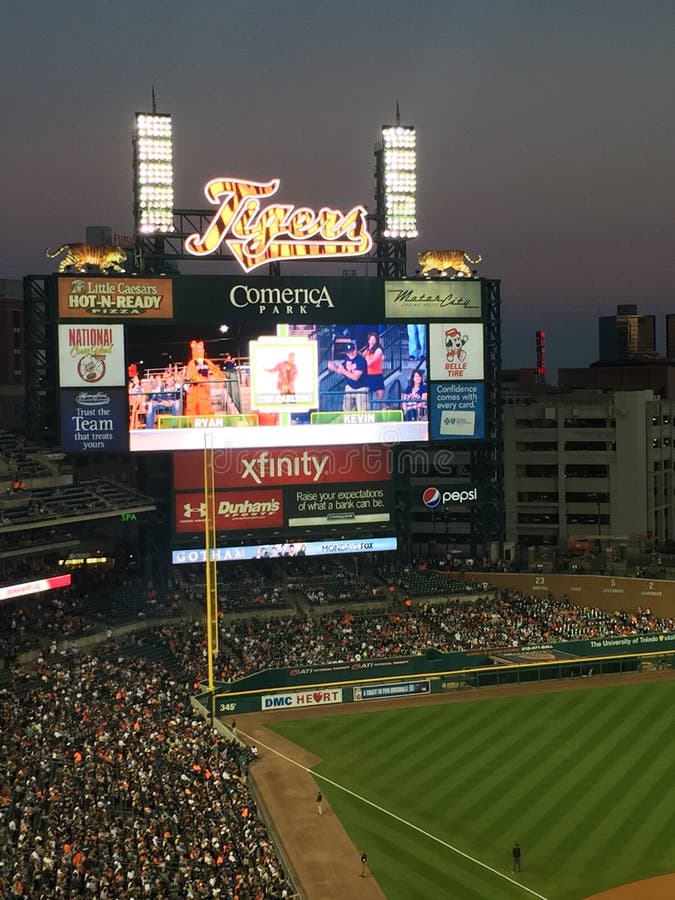 Detroit Baseball game editorial stock photo. Image of tiger 47929698