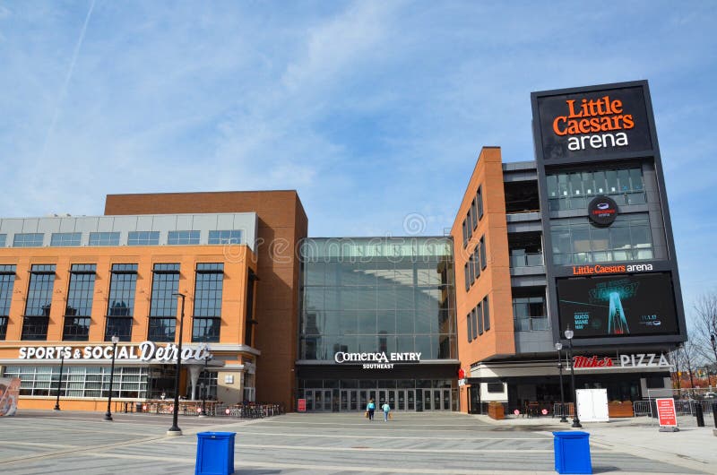 Little Caesars Arena Home of the Detroit Red Wings of the National Hockey  League in American Heartland, Downtown Detroit Editorial Photography -  Image of city, arena: 252480657