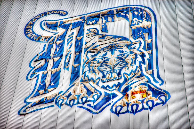 Detroits tiger stadium Stara rozbiórka w HDR skutku fotografia royalty free Detroits tiger stadium Stara rozbiórka w HDR skutku fotografia royalty free