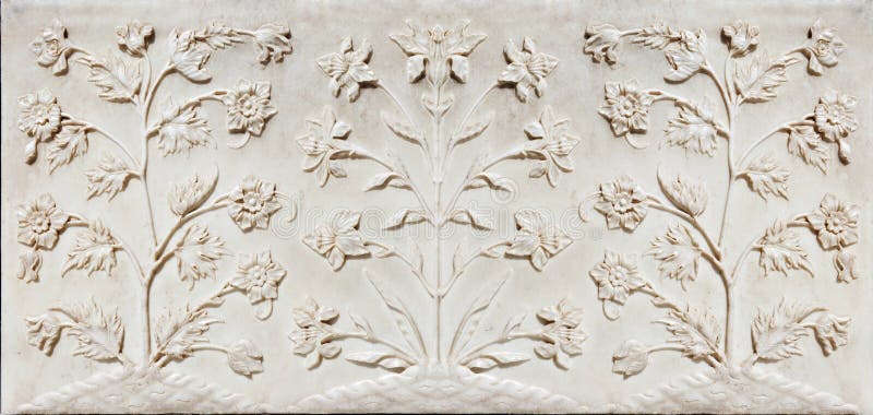 Dettaglio di decorazione del Taj Mahal fotografie stock libere da diritti Dettaglio di decorazione del Taj Mahal fotografie stock libere da diritti
