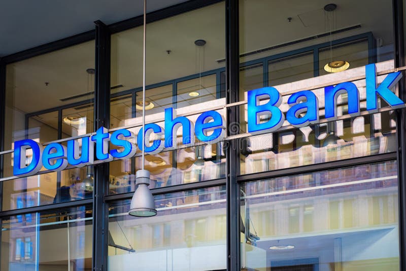 Deutsche Bank Street Plate Name in Berlin Editorial Photo - Image of ...