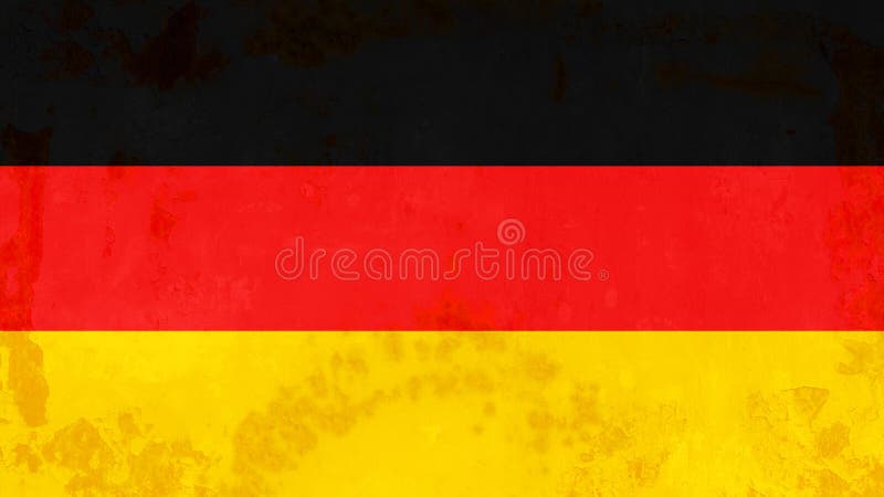 Deutsche flagge Hintergund rustikale betonwand textur eingefärbt in den farben von der flagge von deutschland