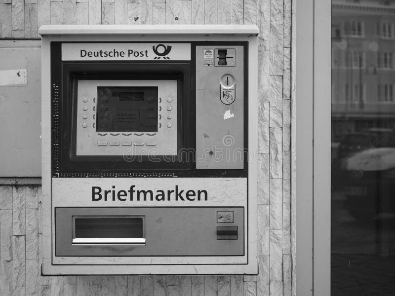 Deutsche Post Stamp Machine Editorial Image Image of stamps, space