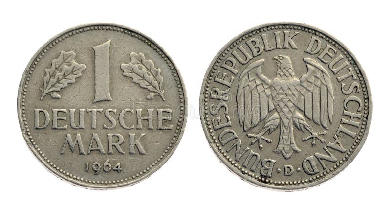 Deutschemark старое одно монетки
