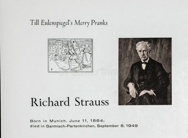 deutscher komponist richard strauss redaktionelles foto bild von platte geschaft 141907811