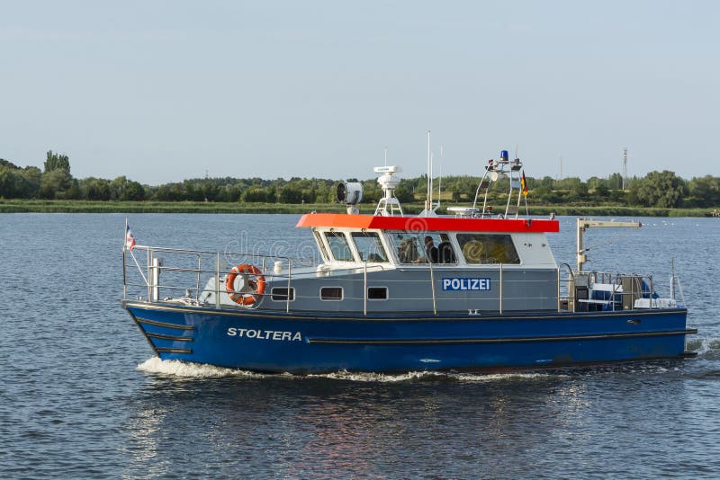 Deutsches Polizeischiff Stoltera Redaktionelles Stockfotografie - Bild