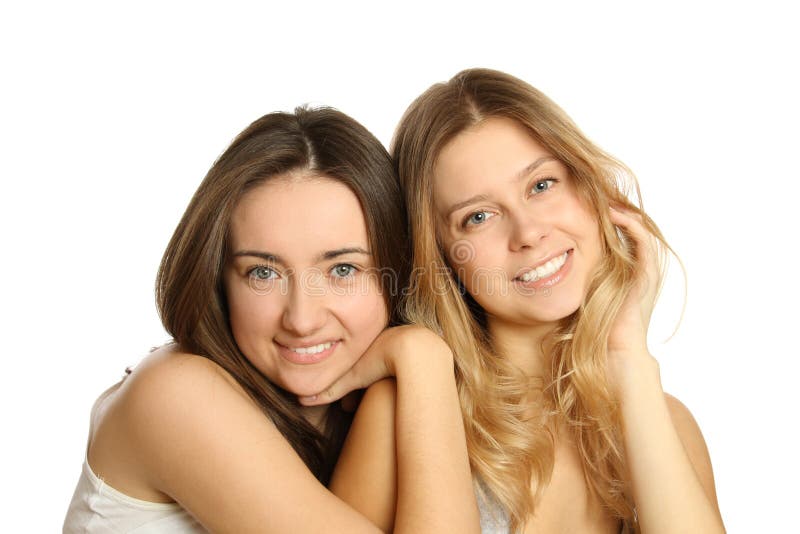 Deux Belles Jeunes Femmes Image Stock Image Du Occasionnel 21783201