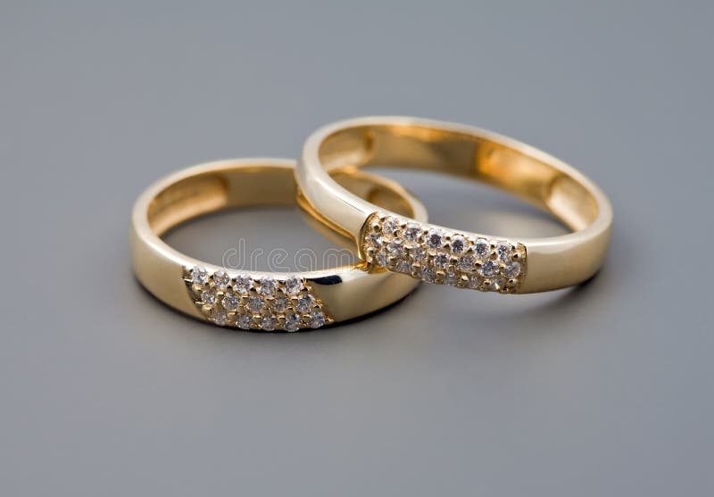 Deux boucles de mariage images stock Deux boucles de mariage images stock