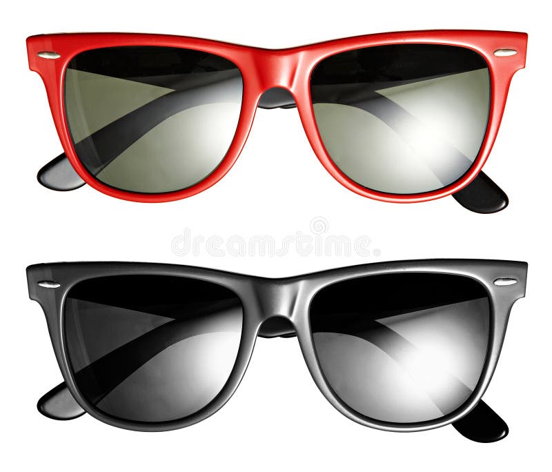 Deux paires de lunettes de soleil à la mode modernes images libres de droits Deux paires de lunettes de soleil à la mode modernes images libres de droits