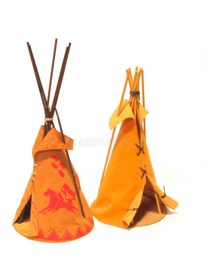 Deux Teepees illustration de vecteur