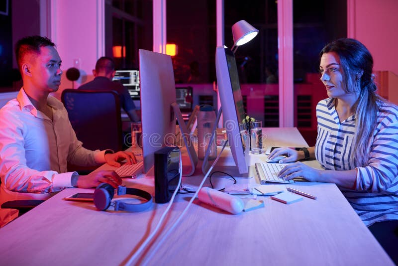 Dev Team Working of Project royalty free stock photos