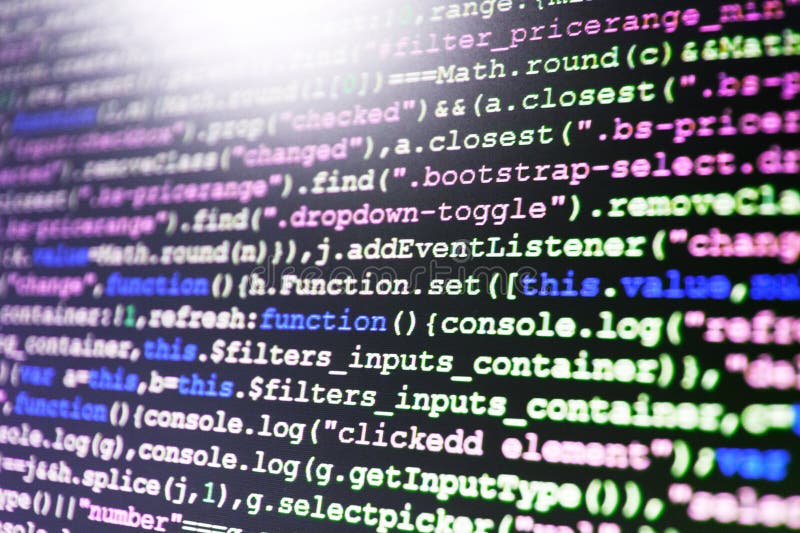 Developer working on websites codes in office. Screen of web developer. Program coding working stock images, royalty-free photos and pictures